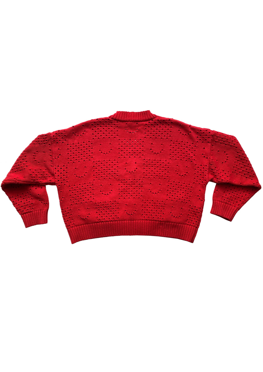 Ready-To-Ship: Happy Cardigan - Red