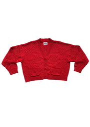 Ready-To-Ship: Happy Cardigan - Red