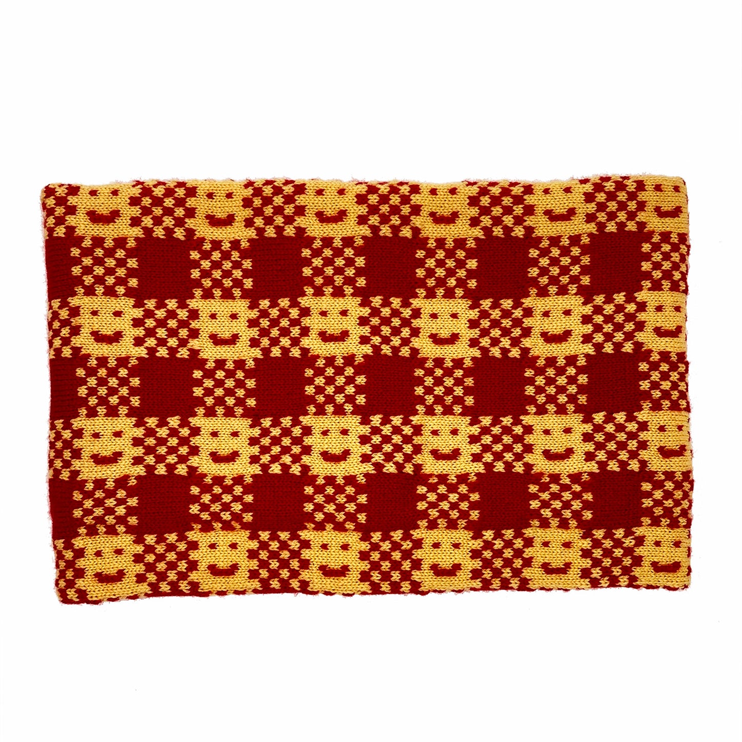 Checkmate Snood - Yellow & Red
