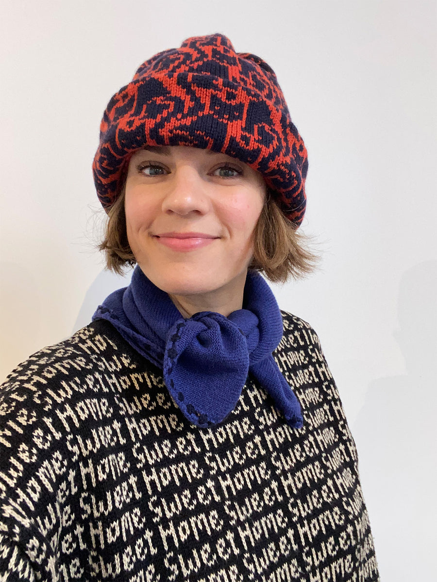 Cashmere Neckerchief - French Navy & Midnight