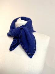 Cashmere Neckerchief - French Navy & Midnight