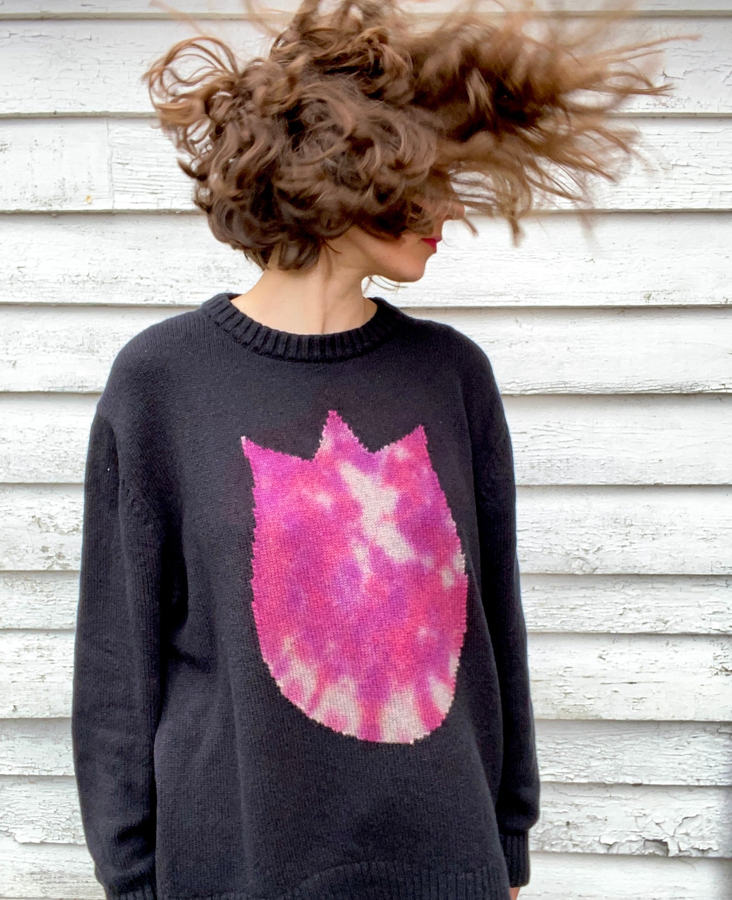 Tie-dye Sticker Jumper