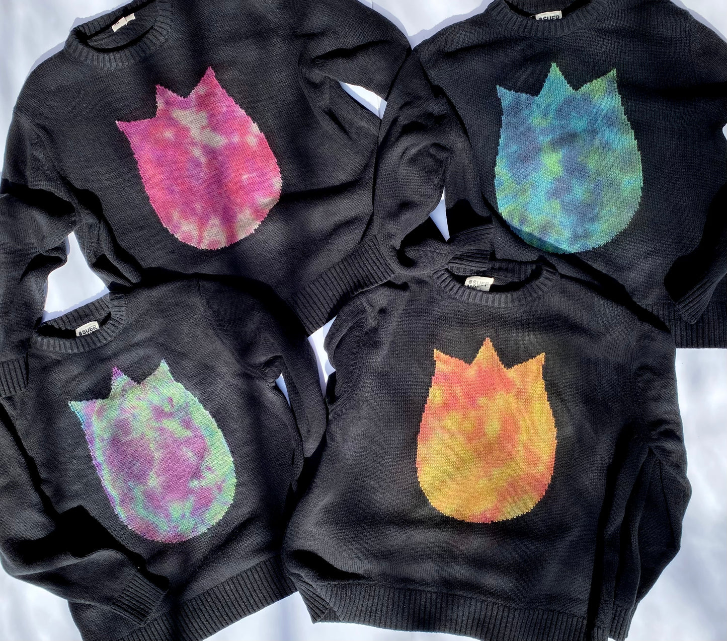 Tie-dye Sticker Jumper