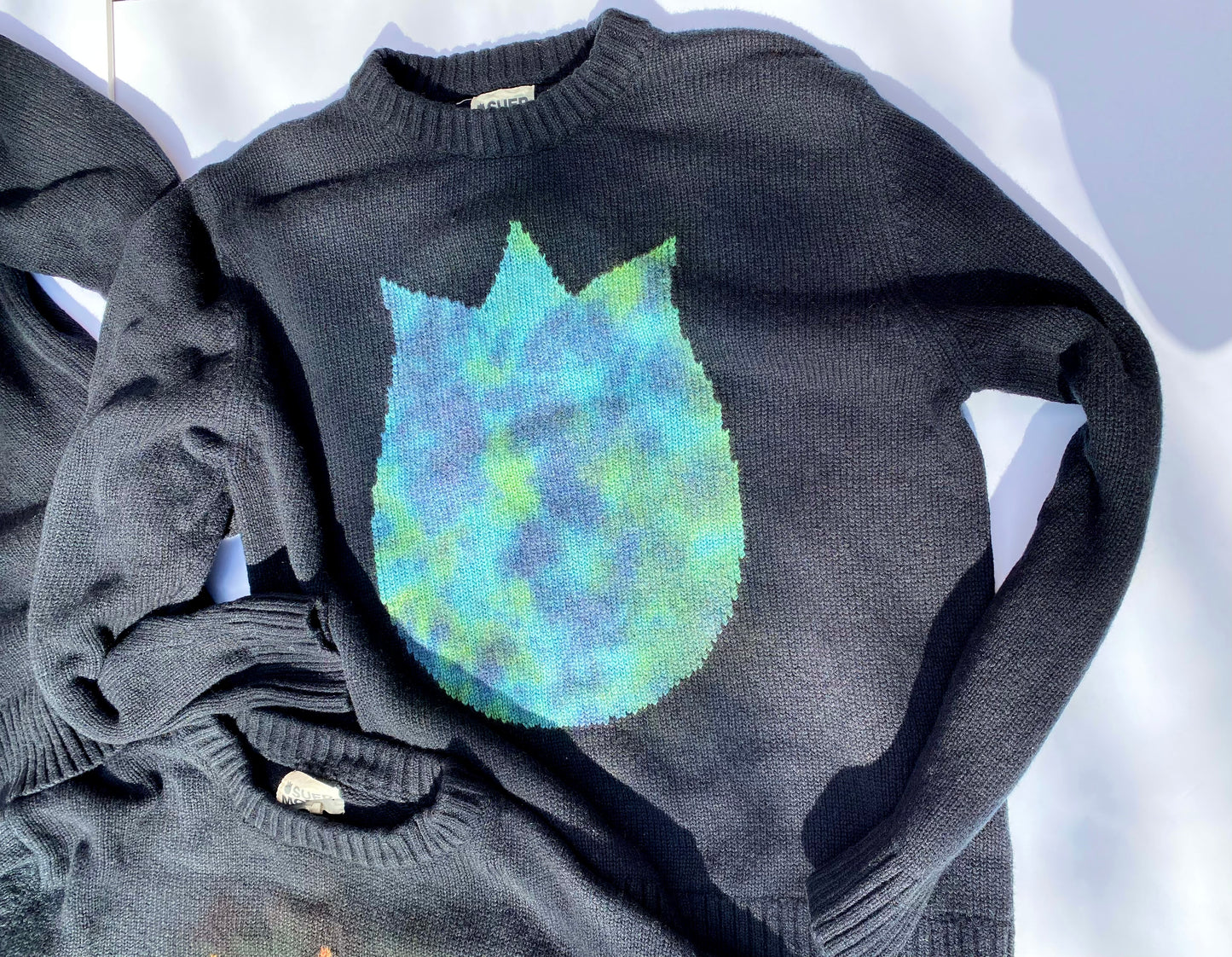 Tie-dye Sticker Jumper