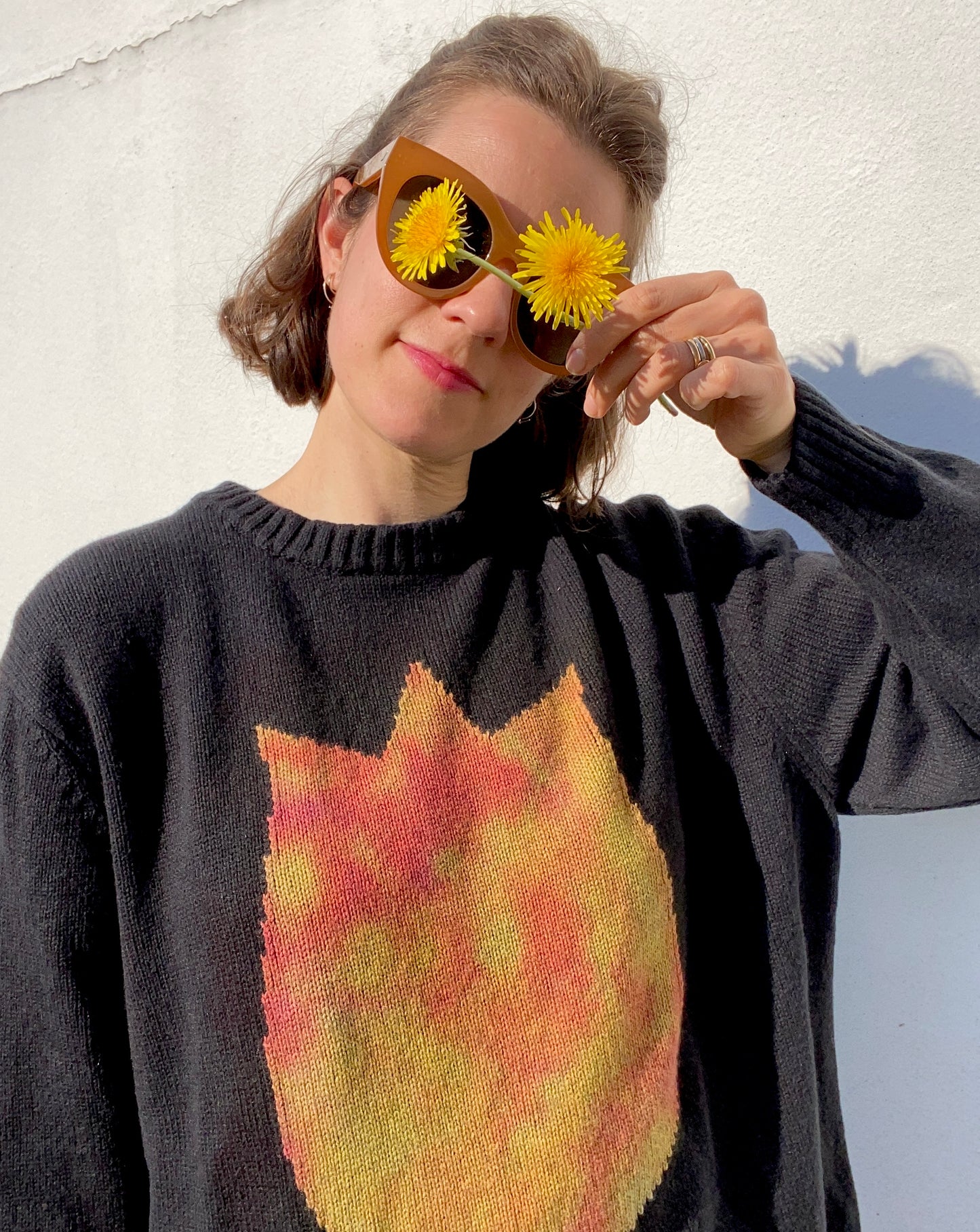 Tie-dye Sticker Jumper