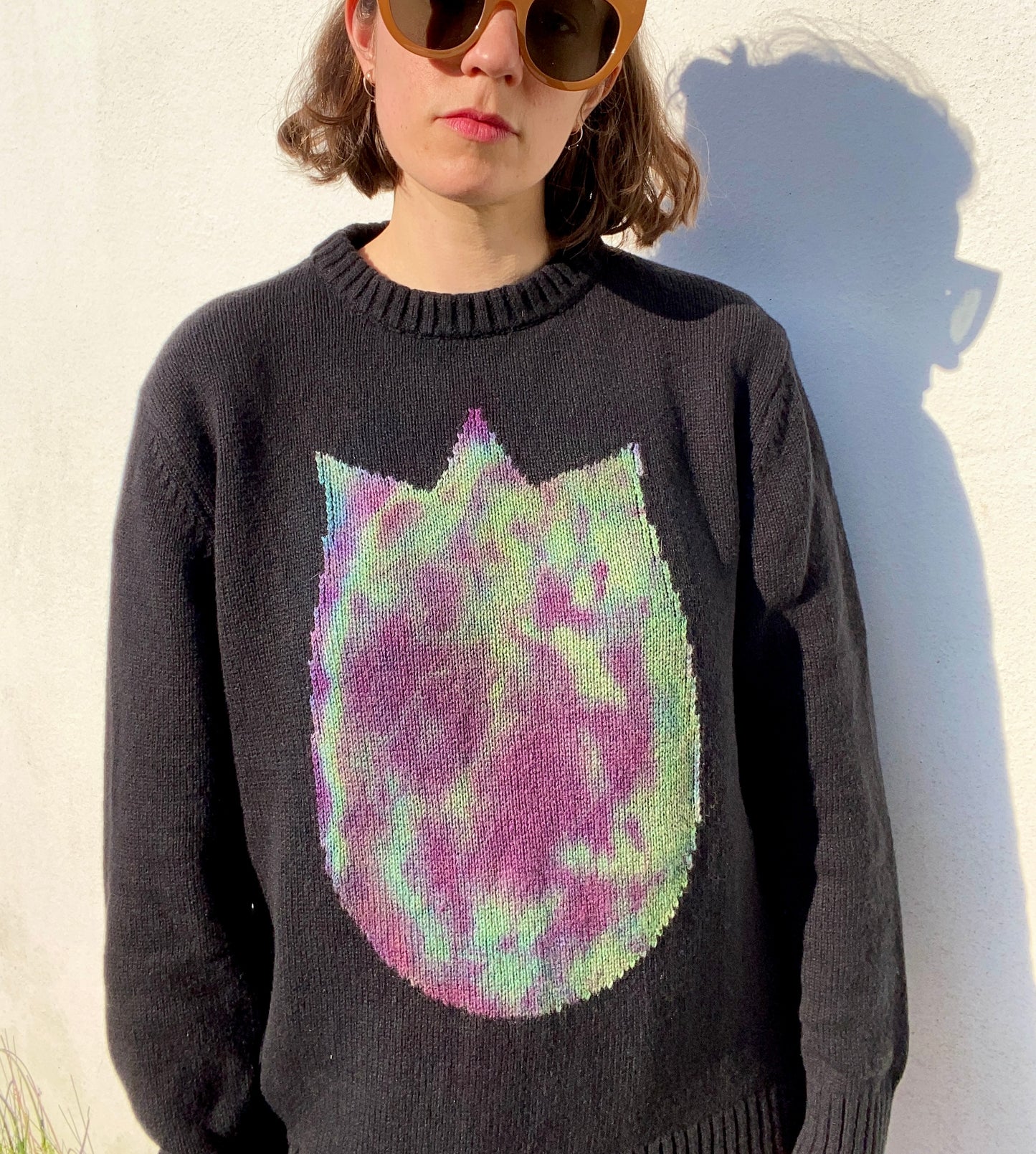 Tie-dye Sticker Jumper