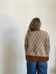 Ready-To-Ship - Cashmere Strawberry Cardigan - Coffee & Cream