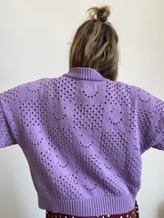 Ready-To-Ship Happy Cardigan - Lilac