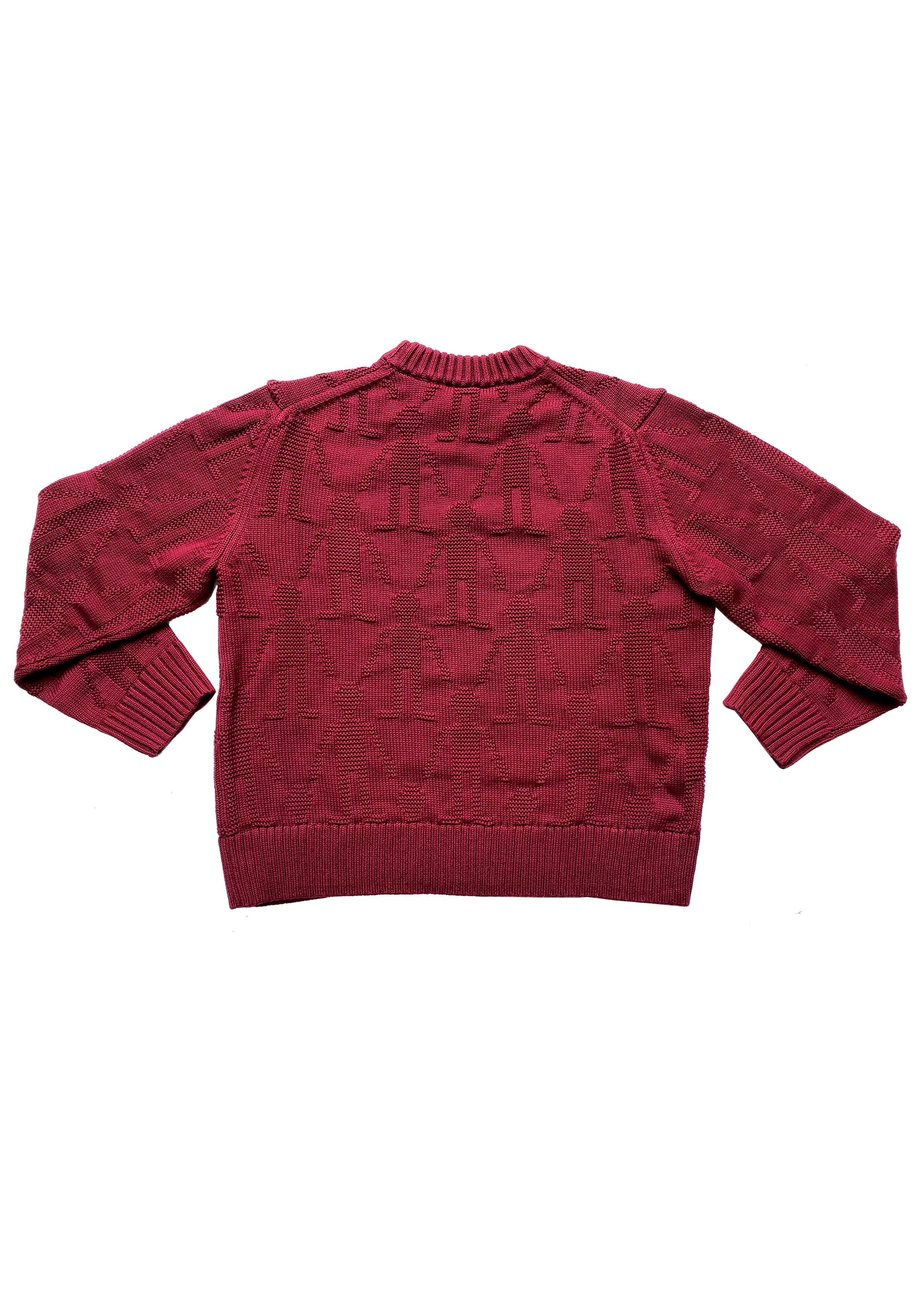 Sample Sale - Family Jumper - 100% cotton - Burgandy - S/M