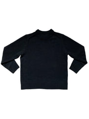 Ready-To-Ship - Cashmere Sticker Jumper - Black & Grey Marl