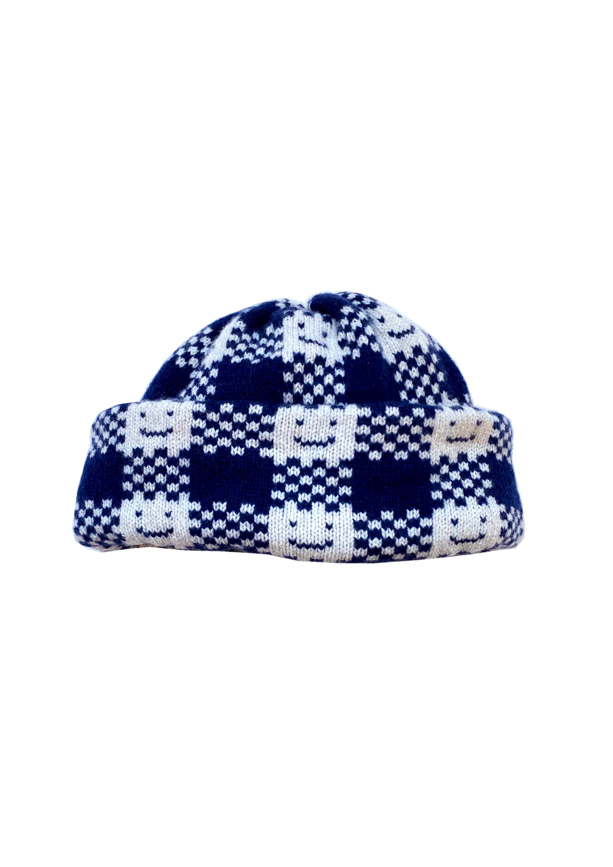 Made-To-Order; Cashmere Blend Checkmate Hat