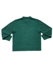 Cashmere Duet Jumper - Forest Green