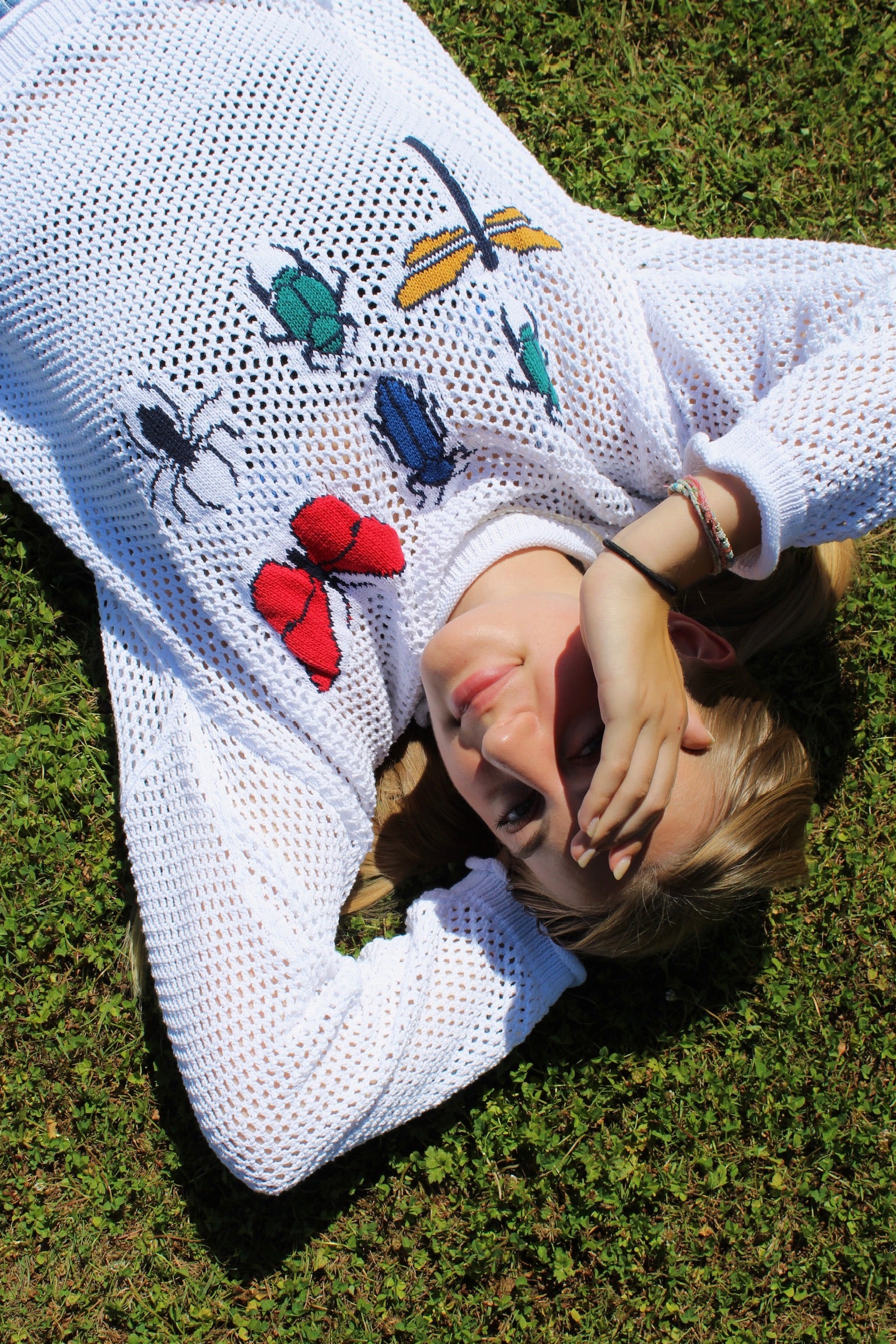 Ready-To-Ship - Insect Jumper - White