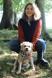 Ready-To-Ship - Checkmate Neckerchief/ headscarf