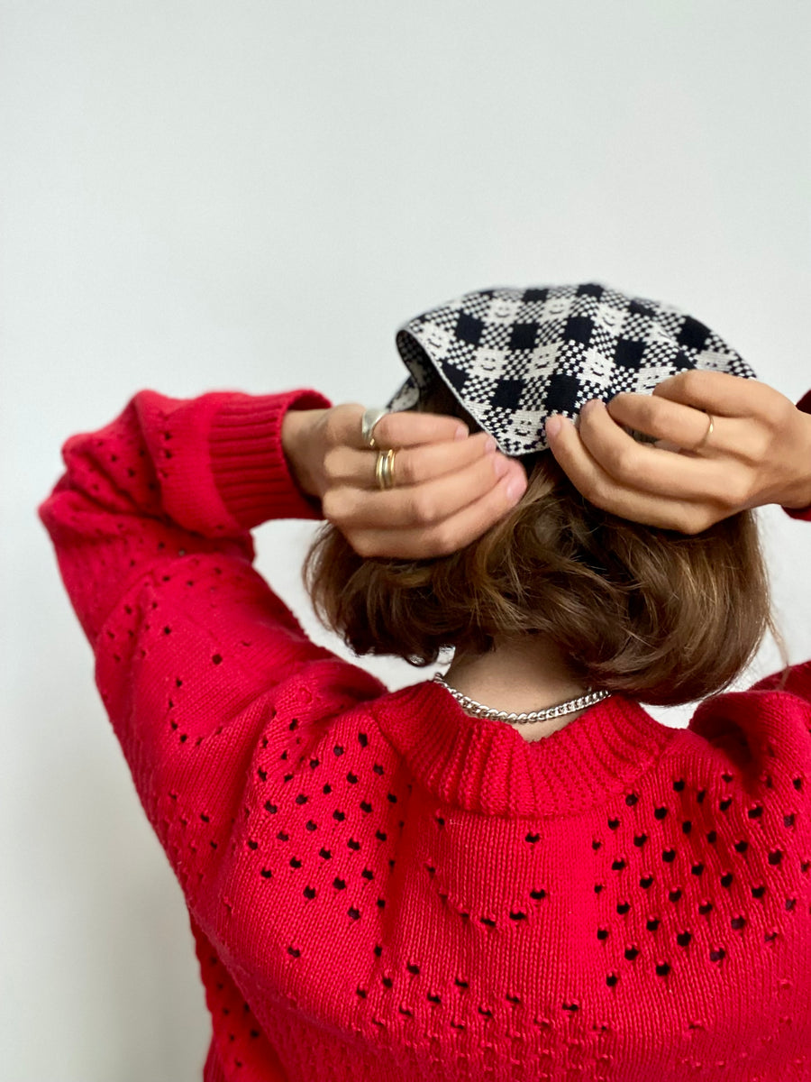 Ready-To-Ship - Checkmate Neckerchief/ headscarf
