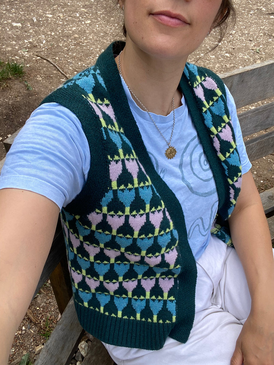 Cashmere Tulip Waistcoat