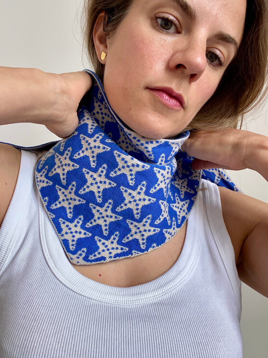 Ready-To-Ship - Starfish Neckerchief/ headscarf