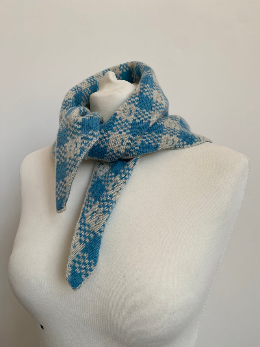 Sample Sale - Cashmere Checkmate Neckerchief