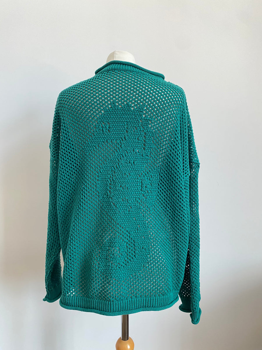 Sample Sale -  Seahorse Jumper - Teal - S/M