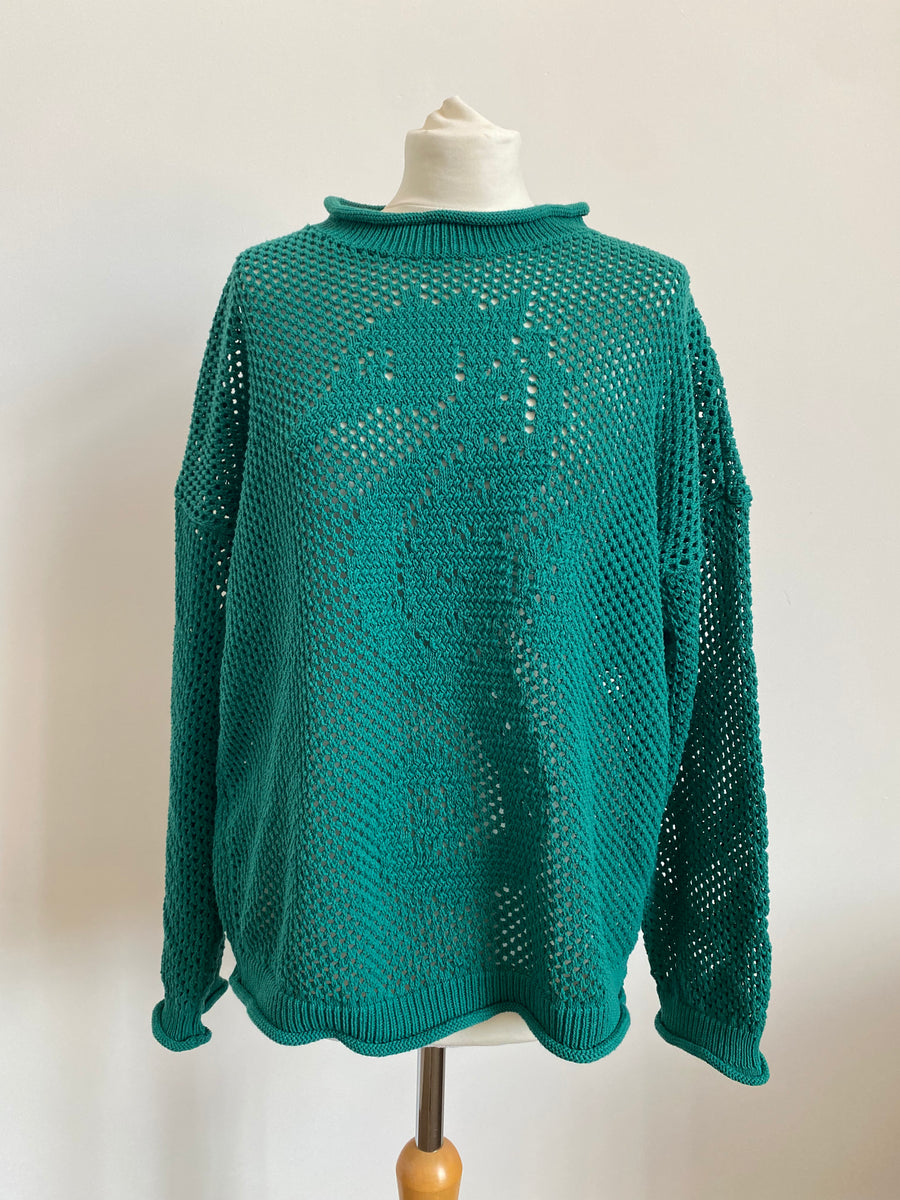 Sample Sale -  Seahorse Jumper - Teal - S/M