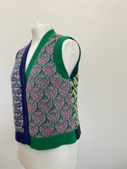 Sample Sale - Cashmere Patchwork Waistcoat - S/M