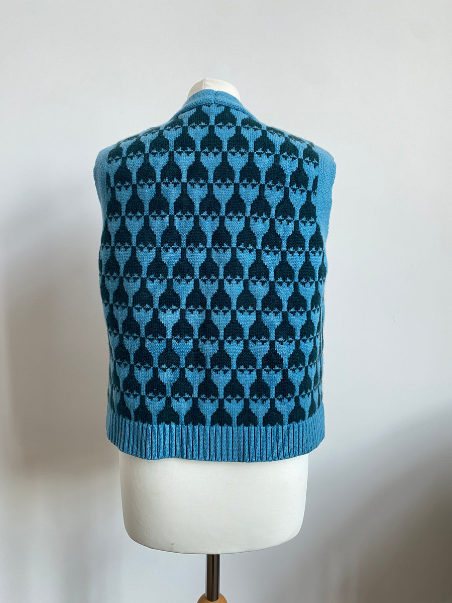 Sample Sale - Cashmere Flower Waistcoat - S/M