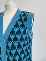 Sample Sale - Cashmere Flower Waistcoat - S/M