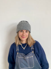 Ready-To-Ship - Grey Cashmere/ Wool Hat