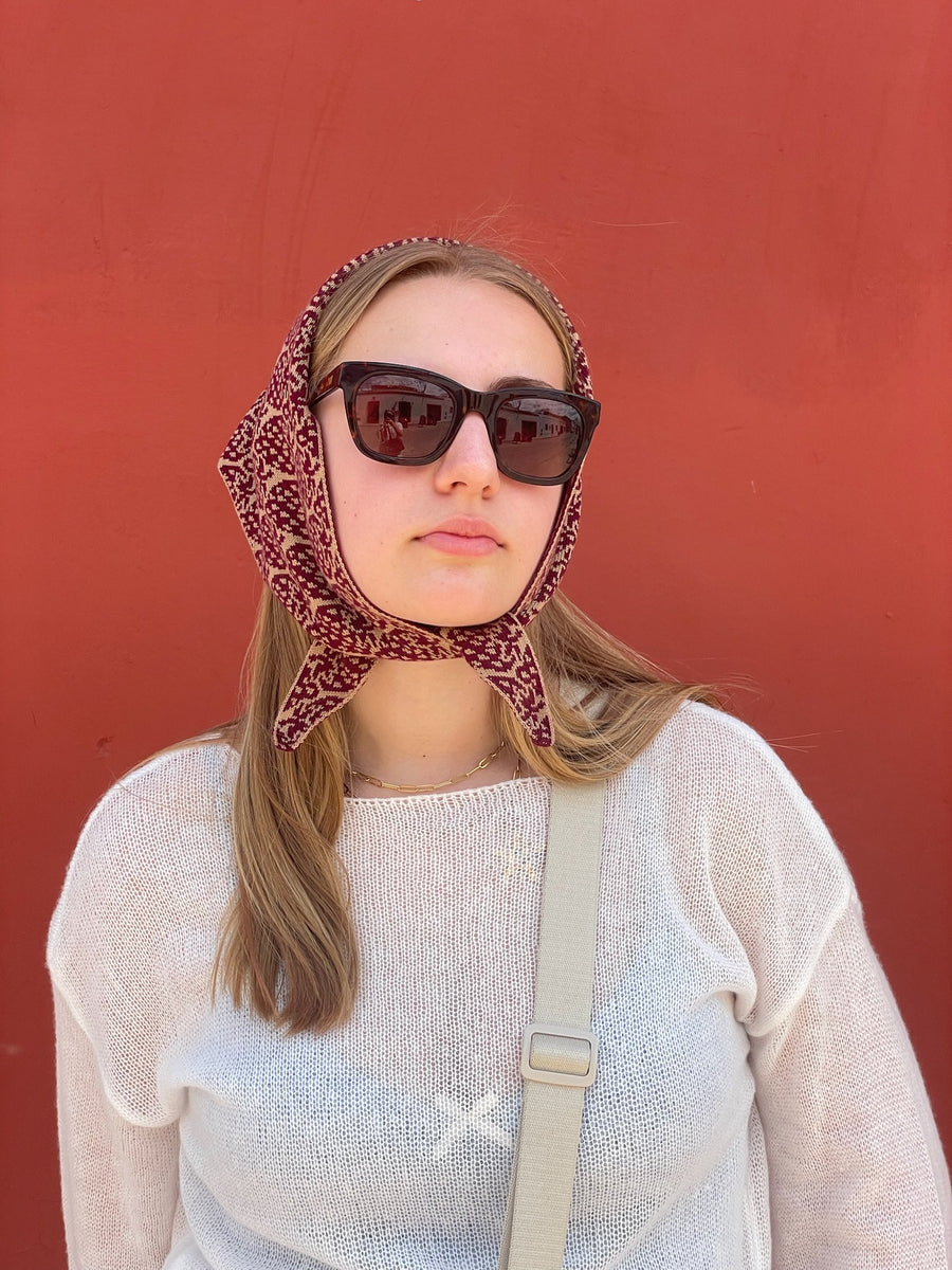 Sample Sale - Vampberry Neckerchief/ headscarf