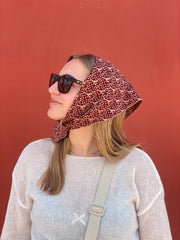 Sample Sale - Vampberry Neckerchief/ headscarf