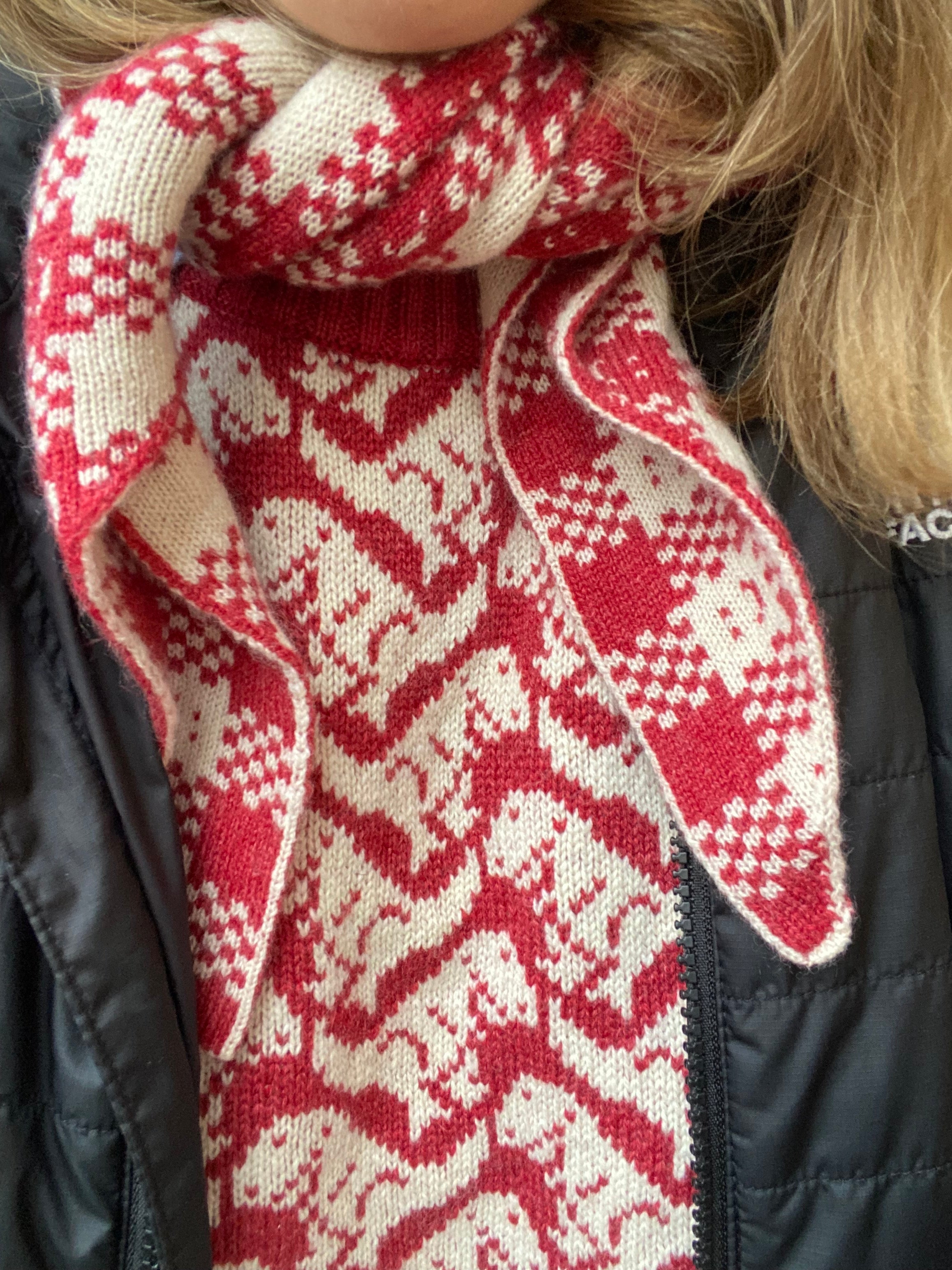 Ready-To-Ship - Cashmere Checkmate Neckerchief/ headscarf