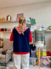 Ready-To-Ship, Cashmere Checkmate Neckerchief