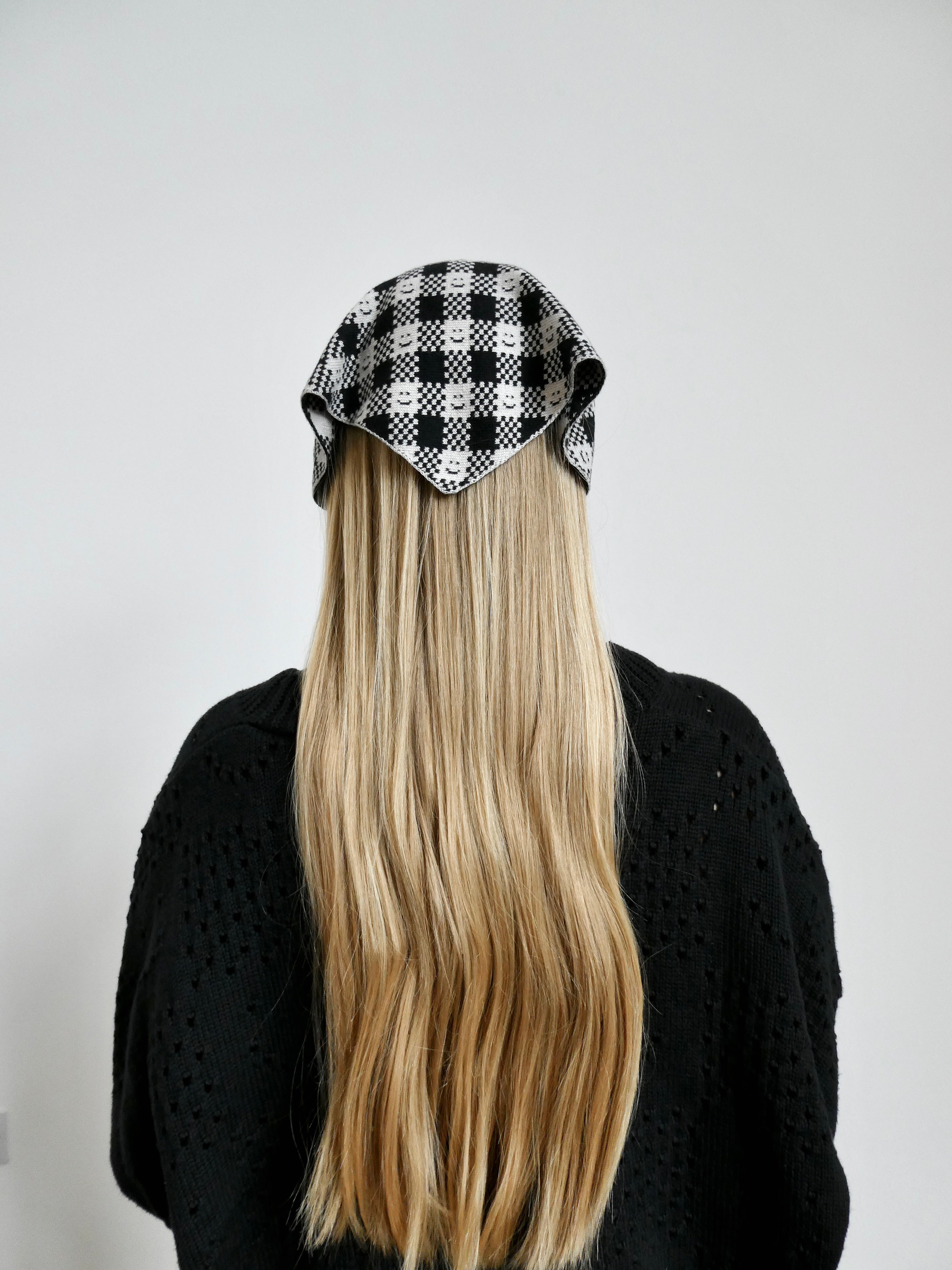 Ready-To-Ship - Checkmate Neckerchief/ headscarf