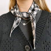Ready-To-Ship - Checkmate Neckerchief/ headscarf