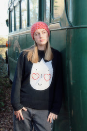 Heart Headband, Pink and Burnt Orange