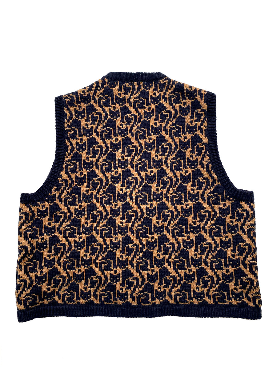 Cashmere Blend Cat Lady Waistcoat