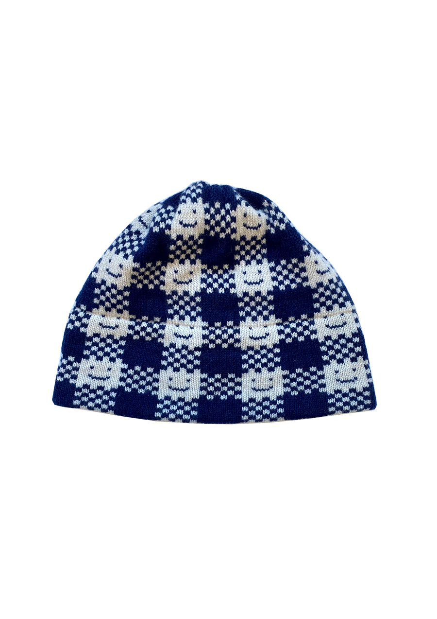 Made-To-Order; Cashmere Blend Checkmate Hat