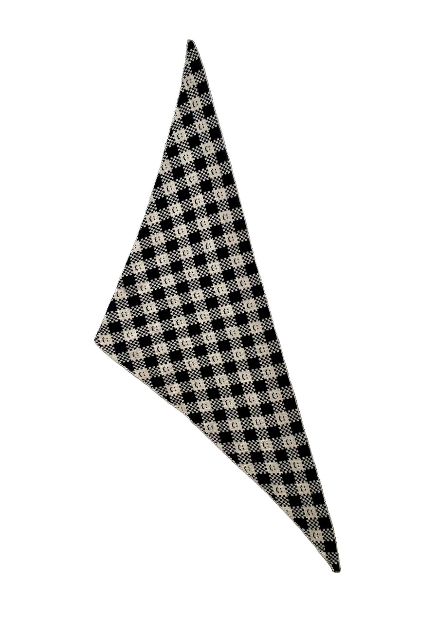 Ready-To-Ship - Checkmate Neckerchief/ headscarf