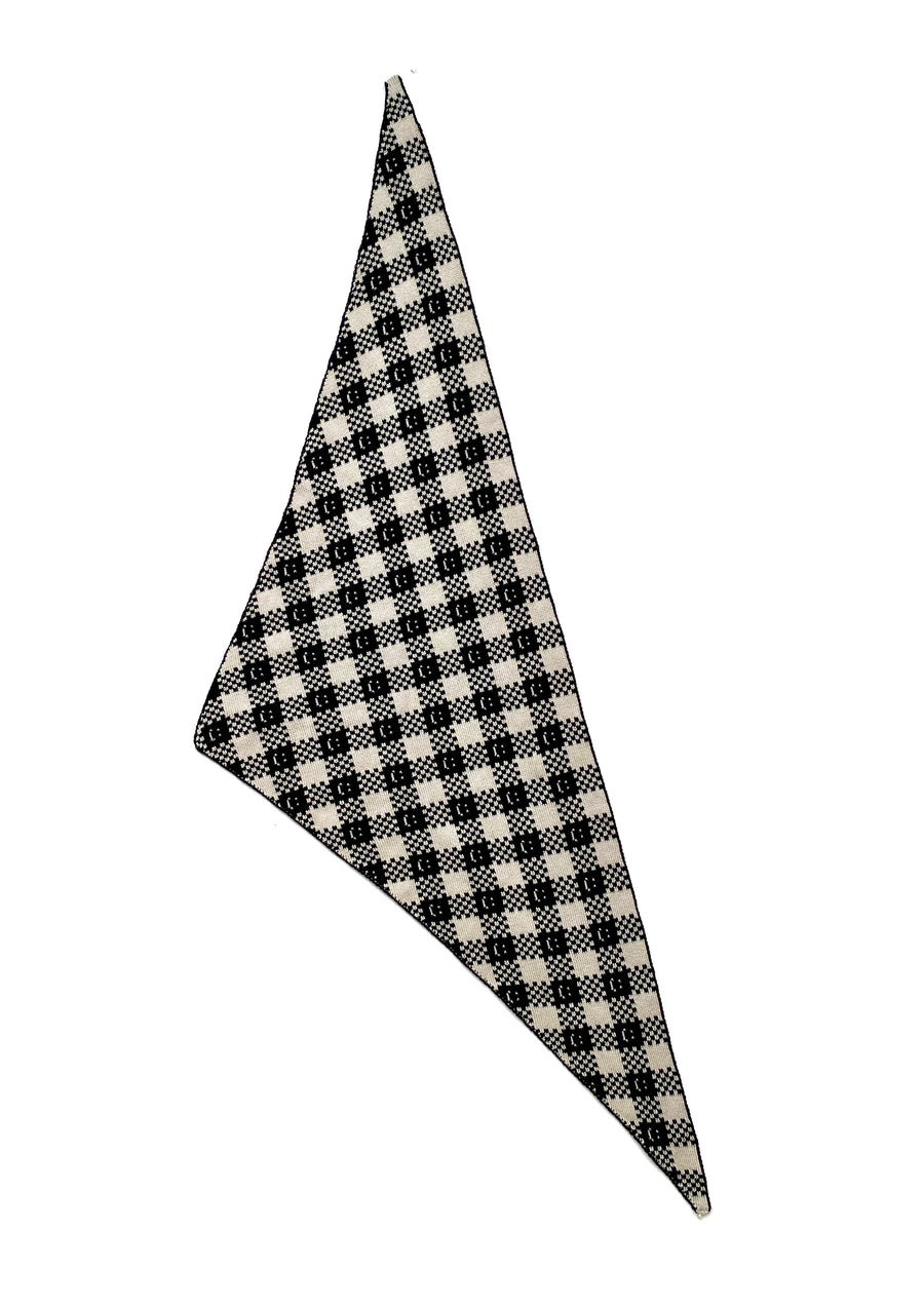 Ready-To-Ship - Checkmate Neckerchief/ headscarf