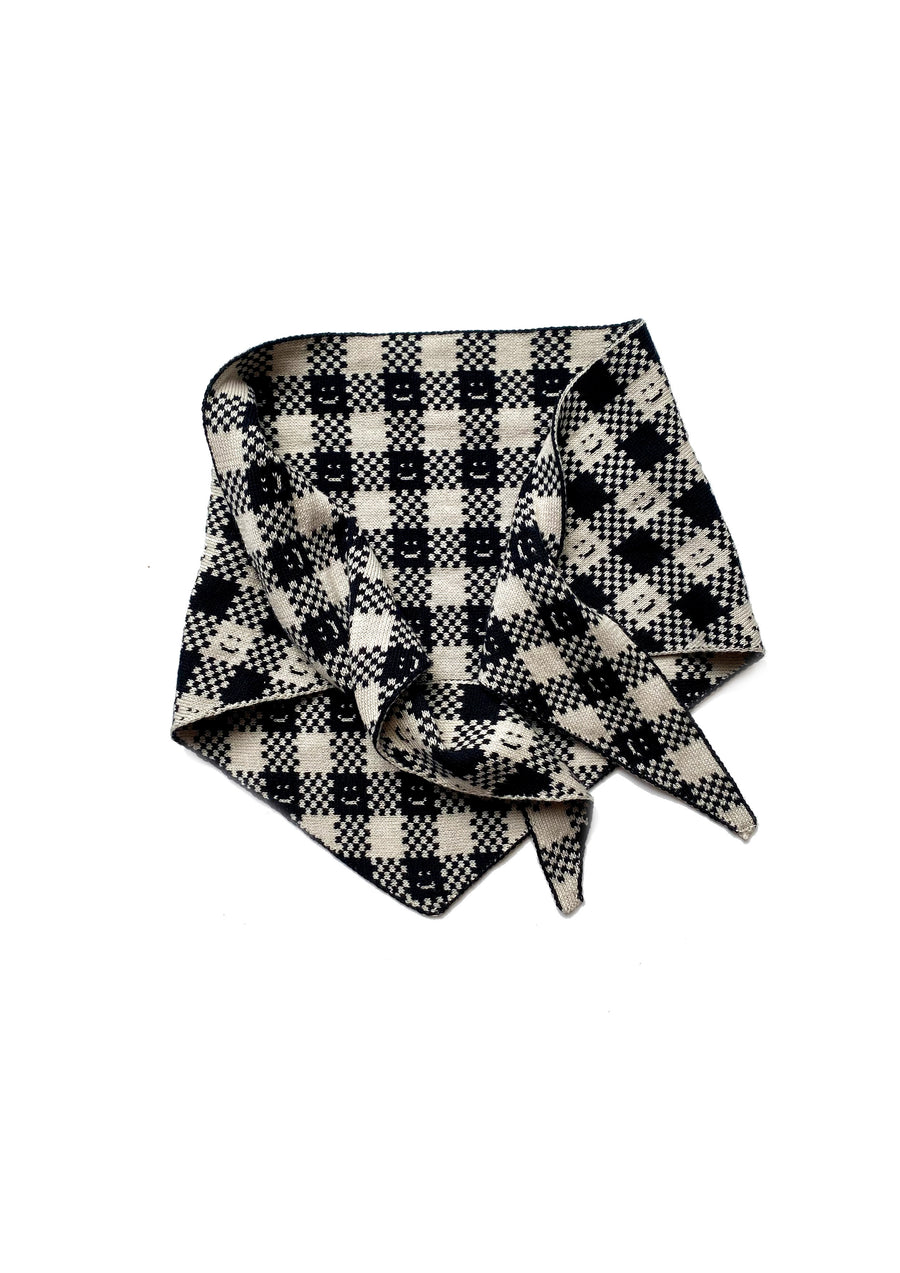 Ready-To-Ship - Checkmate Neckerchief/ headscarf