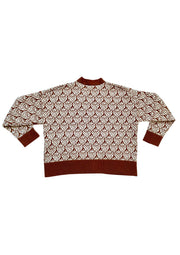 Ready-To-Ship - Cashmere Strawberry Cardigan - Coffee & Cream
