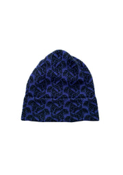 Cashmere T-Rex Hat: Black & French Navy