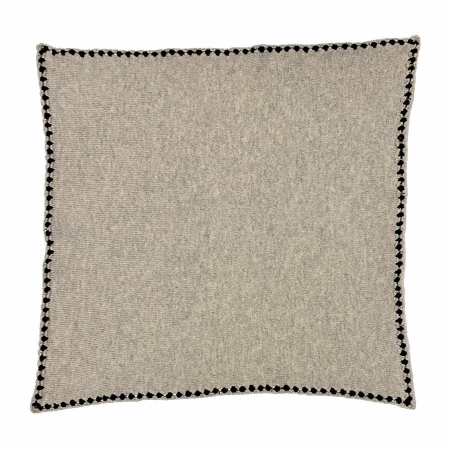 Cashmere Neckerchief - Grey and Black